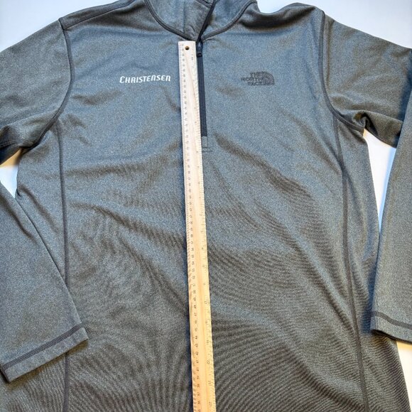 The North Face Quarter-Zip Pullover Christensen Logo Gray Large - Picture 7 of 8